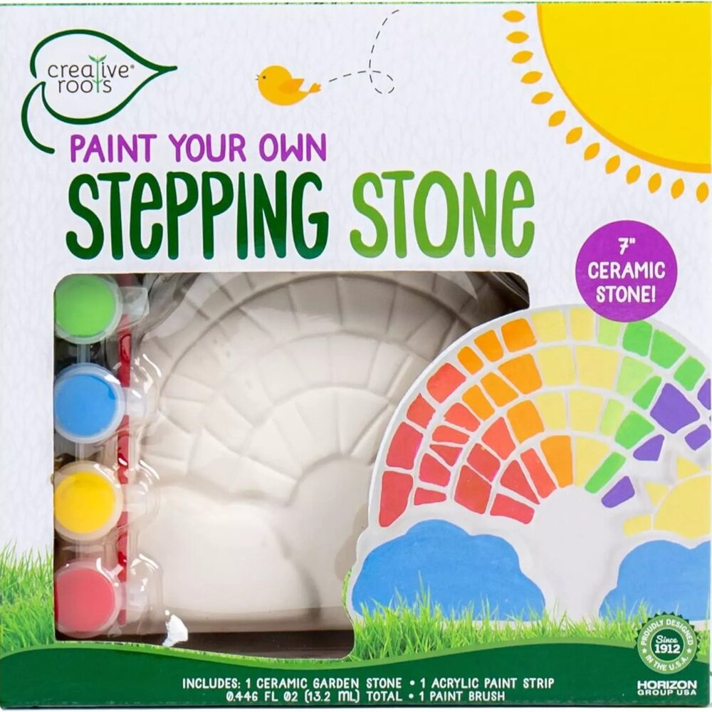COPY - Paint Your Own Stepping Stones - Rainbow